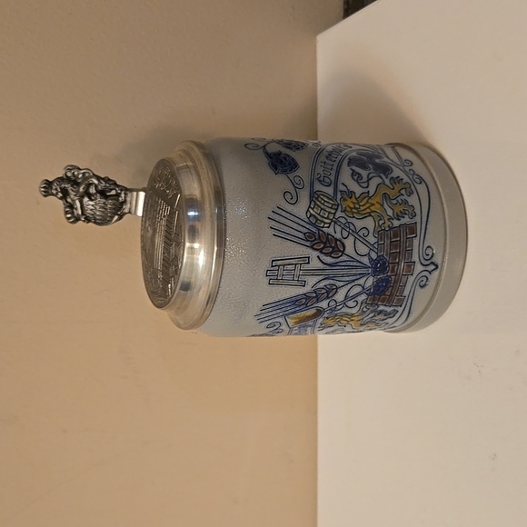 Vintage Merklebach stoneware Stein with pewter lid Munchen - Picture 3 of 13